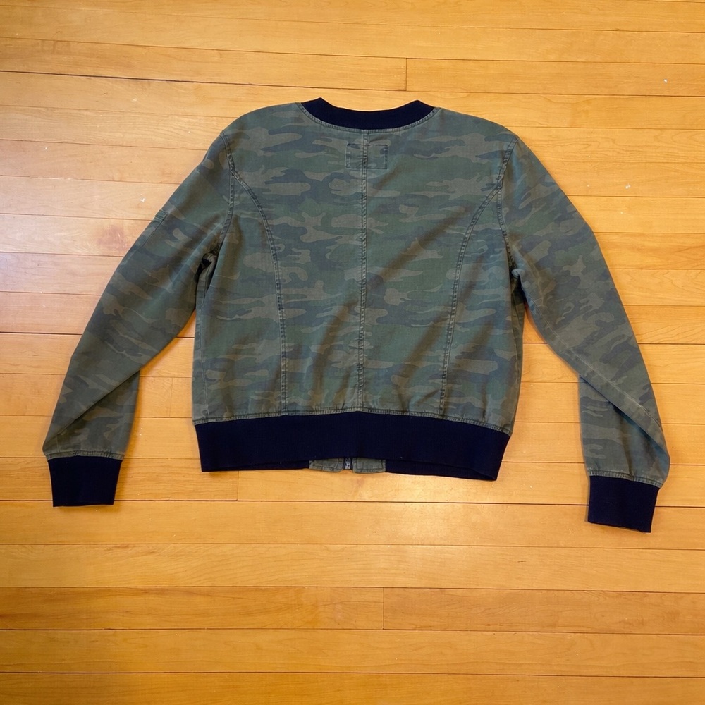 Sanctuary {from Anthropologie} Cotton Camo Bomber Jacket — Size Medium - Picture 5 of 7